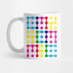 CMY Metaballs Typography (Colour Mix) Mug